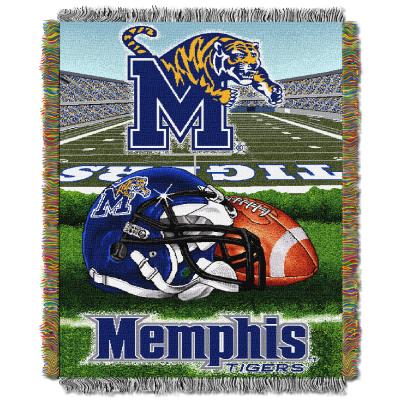 Memphis OFFICIAL Collegiate 'Home Field Advantage' Woven Tapestry Throw