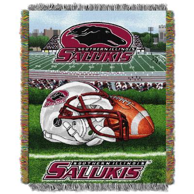 South Illinois OFFICIAL Collegiate 'Home Field Advantage' Woven Tapestry Throw