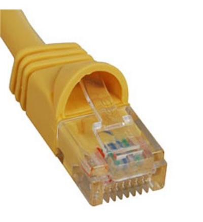 PATCH CORD, CAT 5e, MOLDED BOOT, 1 YL