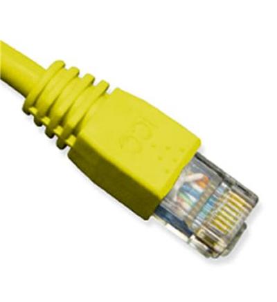 PATCH CORD, CAT 6, MOLDED BOOT, 3  YL