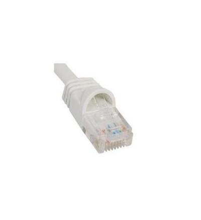 PATCH CORD, CAT 6, MOLDED BOOT, 10  WH