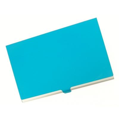 Light Blue Cover Aluminum Business Card Case