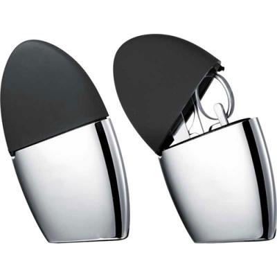 Visol Shape Scissors, Tweezer and Nail File Stainless Steel Travel Gift Set