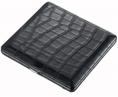 Visol Zaire Black Crocodile Pattern Cigarette Case