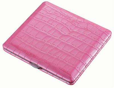 Visol Nava Hot Pink Crocodile Pattern Cigarette Case