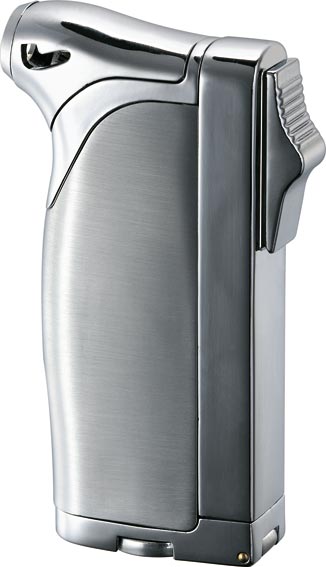 Visol Dual All-in-One Chrometone Cigar, Cigarette & Pipe Lighter