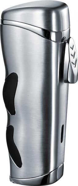 Visol Trulucks Silver Triple Torch Flame Cigar Lighter