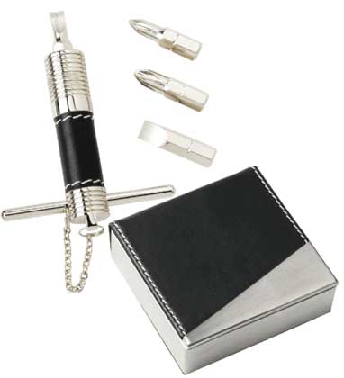 Visol Groove Stainless Steel Pocket Screwdriver Set