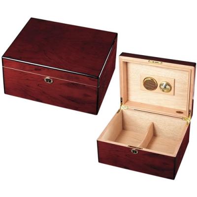 Visol Rosewood Cigar Humidor - Holds 50 Cigars