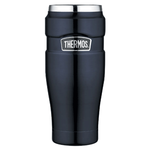 Thermos Stainless King™ Vacuum Insulated Travel Tumbler - 16 oz. - Stainless Steel/Midnight Blue