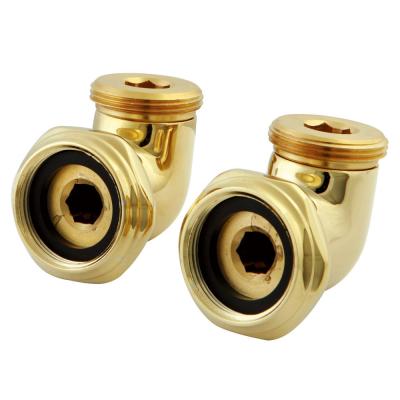Kingston Brass ABT136-2 L Shape Elbow for CC457T2 Tub Filler, Polished Brass - Polished Brass