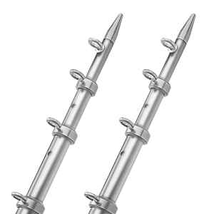 TACO 15 Telescopic Outrigger Poles HD 1-½' - Silver/Silver