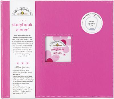 Doodlebug Storybook Album 12''X12''-Bubble Gum