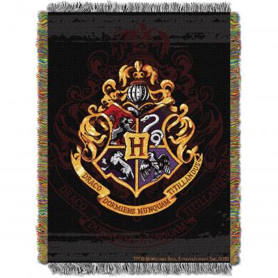 Harry Potter Hogwarts Dcor Licensed 48'x 60' Metallic Woven Tapestry Throw  by The Northwest Company