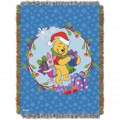 Winnie the Pooh Homemade Holiday  Licensed Holiday 48'x 60' Woven Tapestry Throw  by The Northwest Company