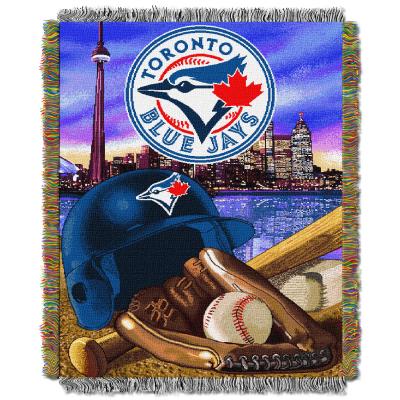 Blue Jays OFFICIAL Major League Baseball, 'Home Field Advantage' 48'x 60' Woven Tapestry Throw  by The Northwest Company