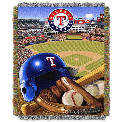 Rangers OFFICIAL Major League Baseball, 'Home Field Advantage' 48'x 60' Woven Tapestry Throw  by The Northwest Company