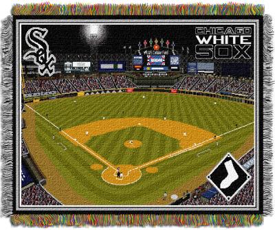 Cellular Field OFFICIAL Major League Baseball, 'Stadium' 48'x 60' Woven Tapestry Throw  by The Northwest Company