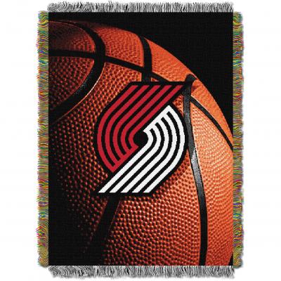 Trailblazers OFFICIAL National Basketball Association, 'Photo Real' 48'x 60' Woven Tapestry Throw  by The Northwest Company