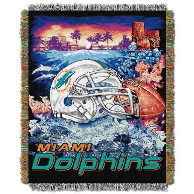 Dolphins OFFICIAL National Football League, 'Home Field Advantage' 48'x 60' Woven Tapestry Throw  by The Northwest Company