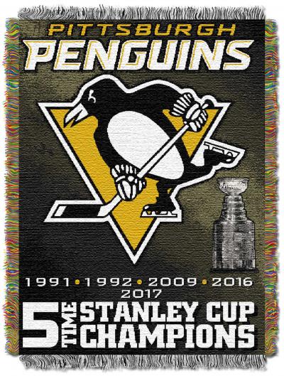 Penguins OFFICIAL National Hockey League, Commemorative 48'x 60' Woven Tapestry Throw  by The Northwest Company