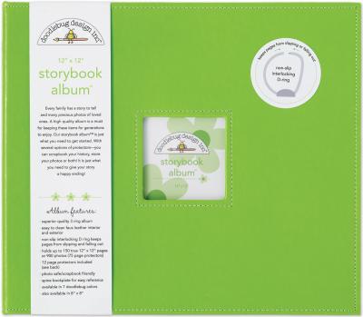 Doodlebug Storybook Album 12''X12''-Limeade