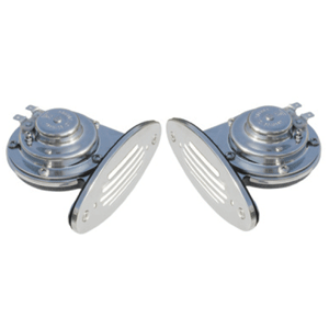 Schmitt & Ongaro Mini SS Dual Drop-In Horn w/SS Grills High & Low Pitch