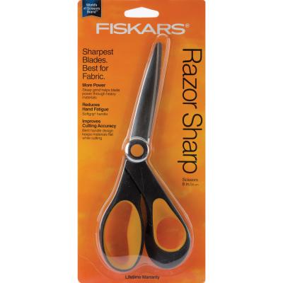 Fiskars Softgrip RazorEdge Bent Scissors 8''-Right-Handed