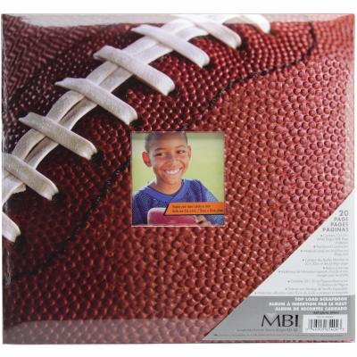 MBI Sport & Hobby Post Bound Album W/Window 12'X12'-Football