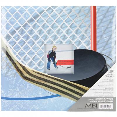 MBI Sport & Hobby Post Bound Album W/Window 12'X12'-Hockey