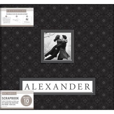 K&Company Frame-A-Name Post Bound Album 12''X12''-Black