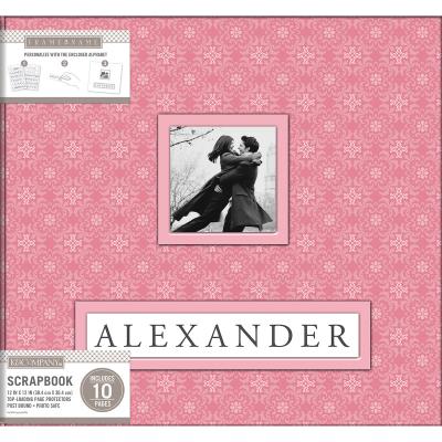 K&Company Frame-A-Name Post Bound Album 12''X12''-Pink