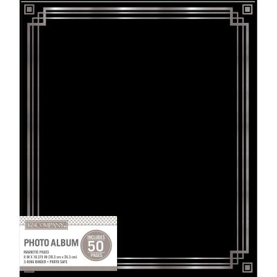 K&Company Magnetic Binder Photo Album 9.75'X11.25'-Black