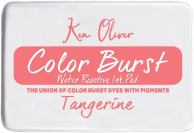 Ken Oliver Color Burst 3.75'X2.5' Stamp Pad-Tangerine