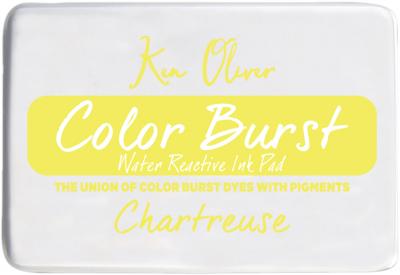 Ken Oliver Color Burst 3.75'X2.5' Stamp Pad-Chartreuse