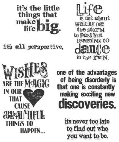 Tim Holtz Cling Stamps 7''X8.5''-Good Thoughts