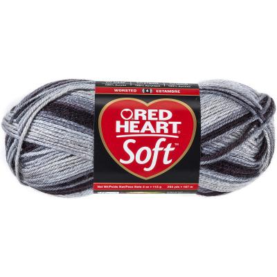 Red Heart Soft Yarn-Greyscale