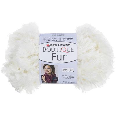 Red Heart Boutique Fur Yarn-Polar