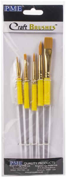 Craft Brush Set 5/Pkg-