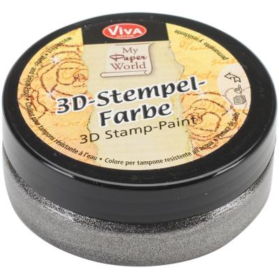 3D Stamp Paint 50ml-Steel-Metallic