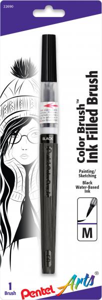 Pentel Arts Color Brush Pen-Black Ink