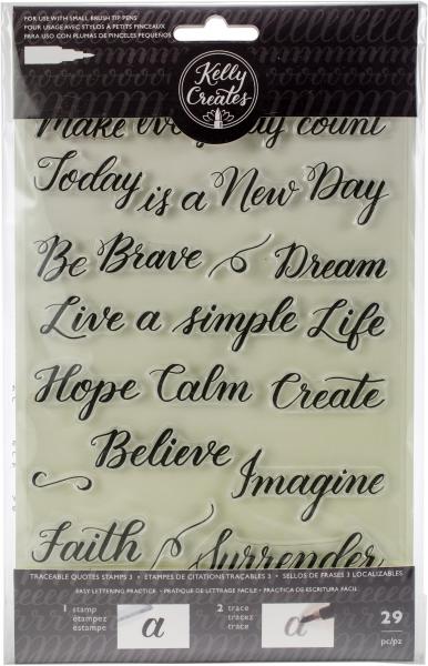 Kelly Creates Acrylic Traceable Stamps-Quotes 3 from Doodlebug | Sold by JOITO's