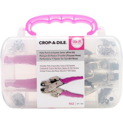 Crop-A-Dile Punch Kit-Pink