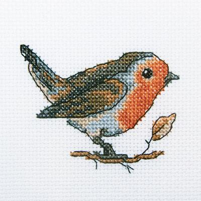 RTO Counted Cross Stitch Kit 4'X4'-Redbreast (14 Count)