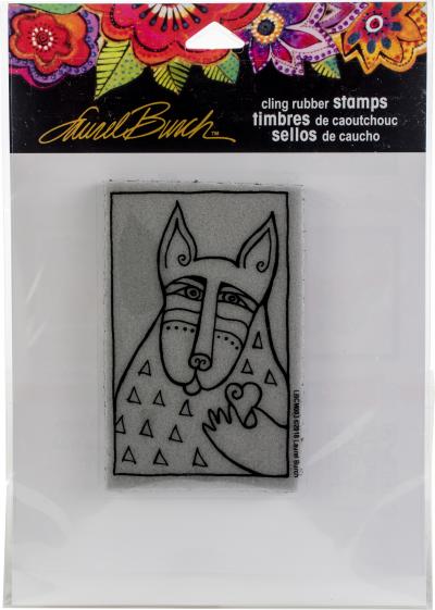 Stampendous Laurel Burch Cling Stamp-Dog Love