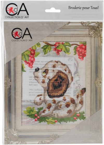 Collection DArt Stamped Needlepoint Kit 20X25cm-Dalmation Puppy