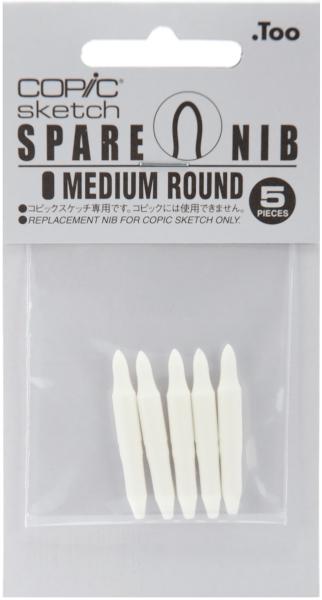 Copic Sketch Marker Medium Round Nibs 5/Pkg-