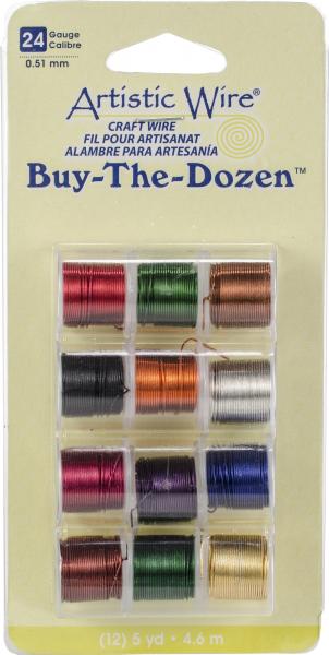Artistic Wire Buy-The-Dozen 5yd 12/Pkg-24 Gauge