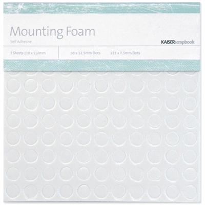 Mounting Foam Dots 3 Sheets/Pkg-(98) 12.5mm & (121) 7.5mm