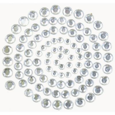 Self-Adhesive Rhinestones 100/Pkg-Silver